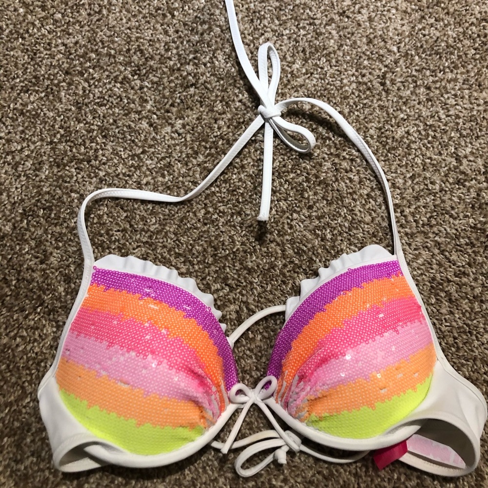 NWOT Victoria’s Secret Sequin fabulous Bikini 34b